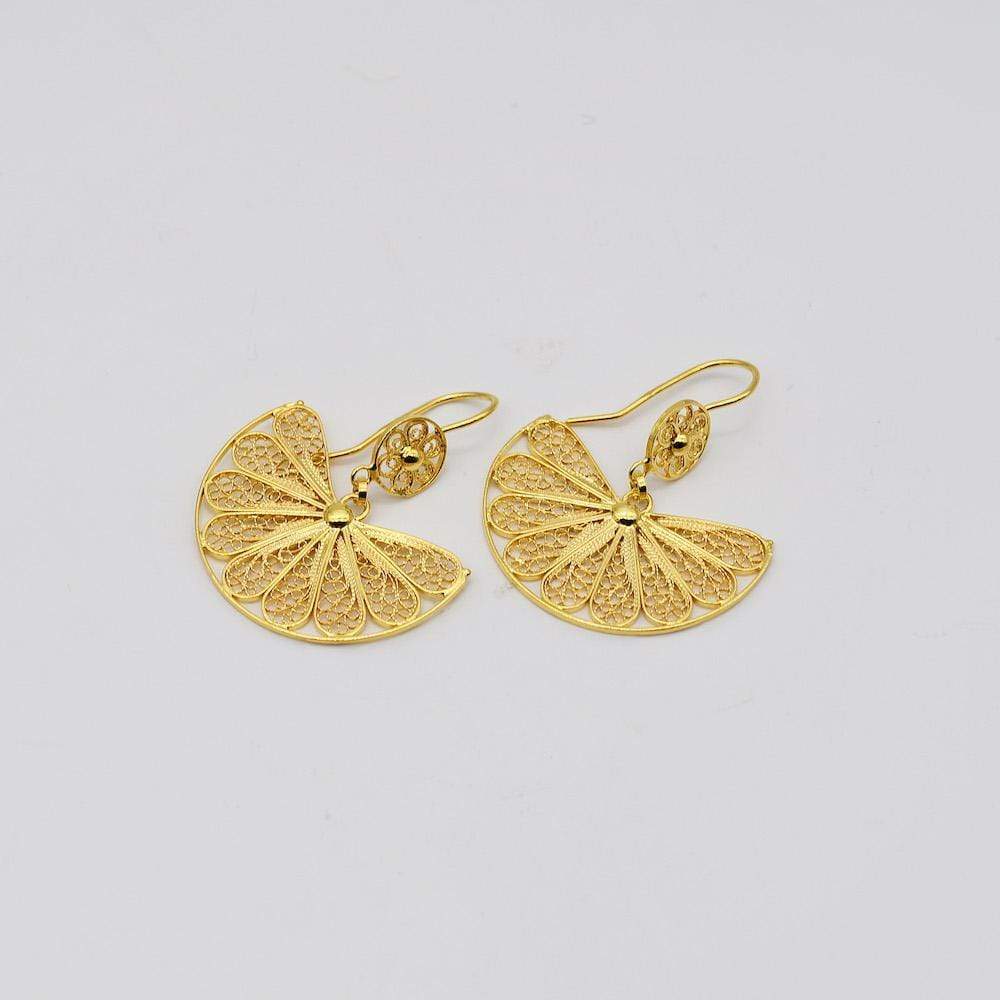Alcance I Gold plated Filigree Earrings