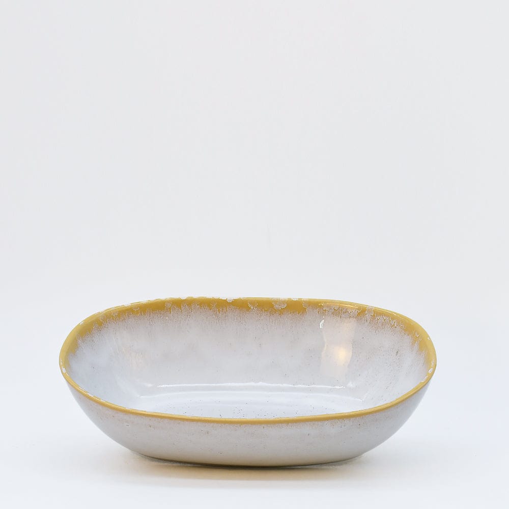 Amazonia I Stoneware Serving Dish 9.8'' - White