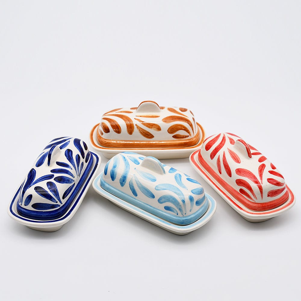 Andorinha I Ceramic Butter Dish - Turquoise