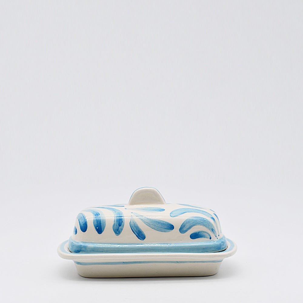 Andorinha I Ceramic Butter Dish - Turquoise