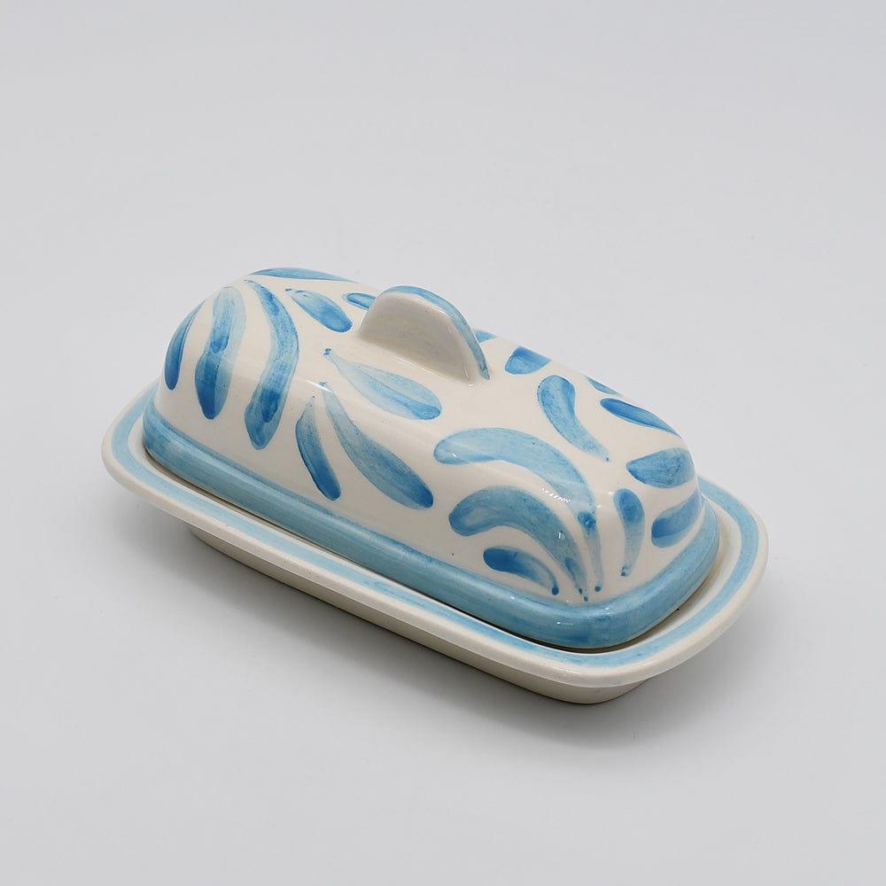 Andorinha I Ceramic Butter Dish - Turquoise