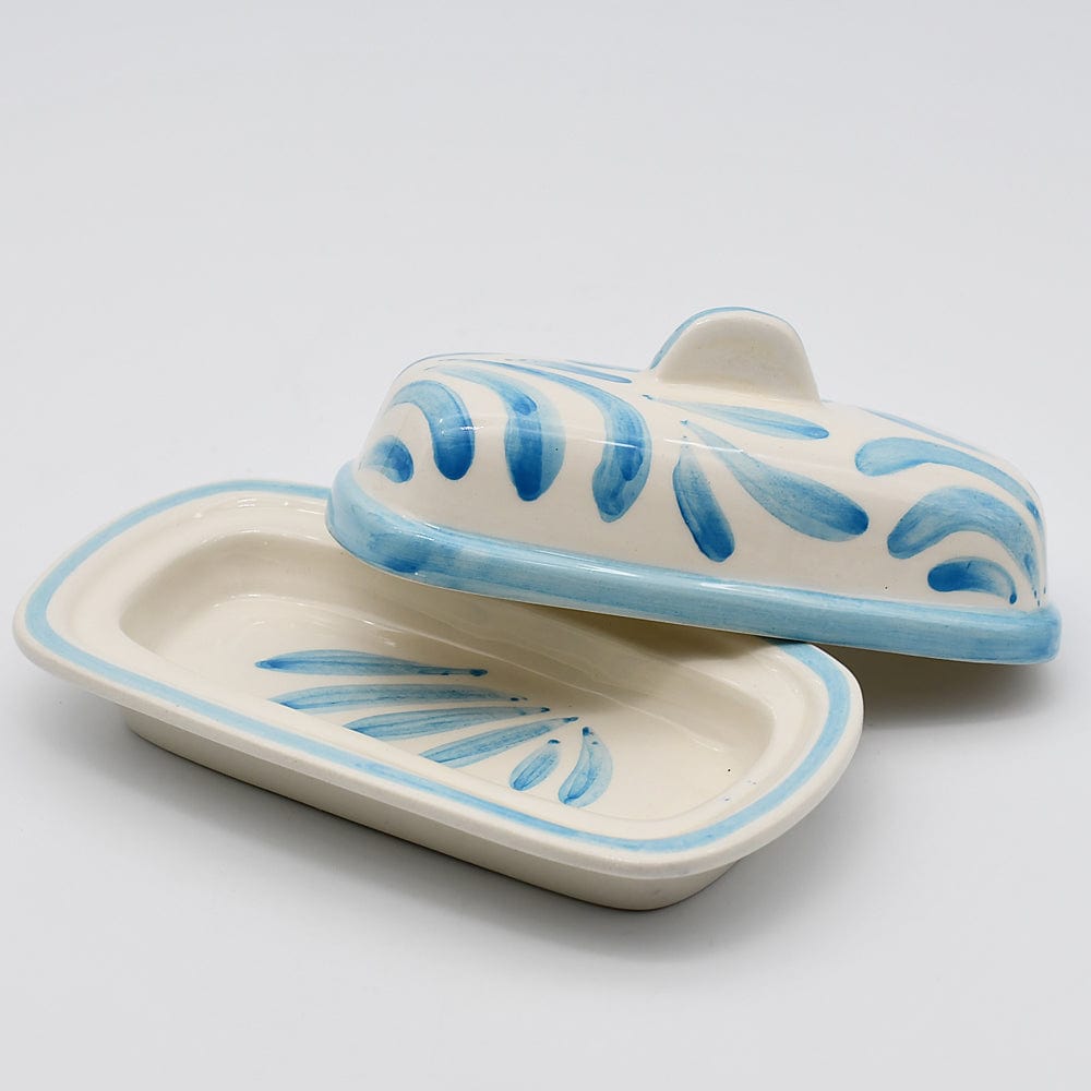 Andorinha I Ceramic Butter Dish - Turquoise