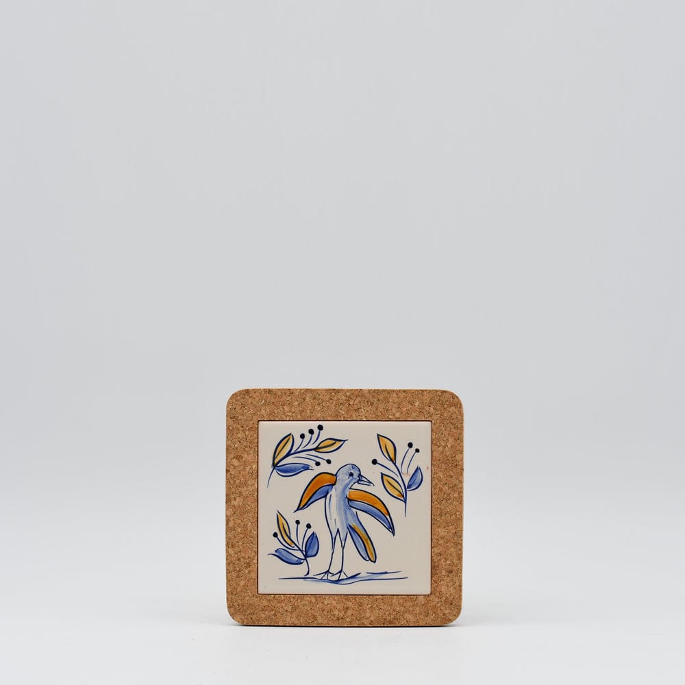 Azulejo I Ceramic and Cork Trivet - 5.9" (7 patterns)