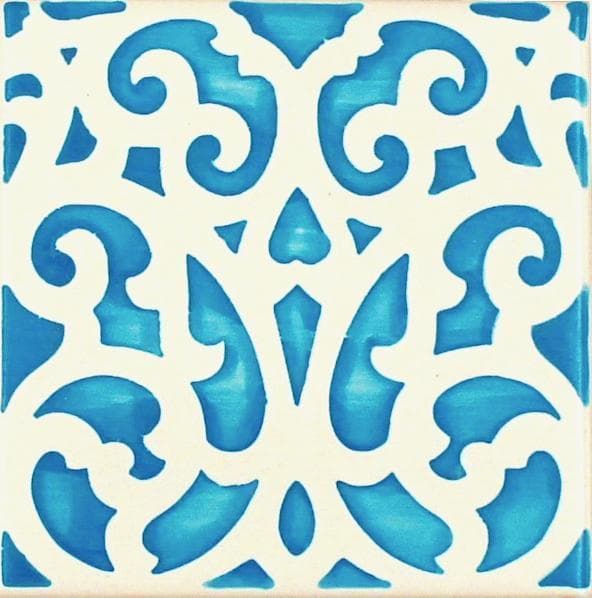 Azulejo Style Coaster 4.3''