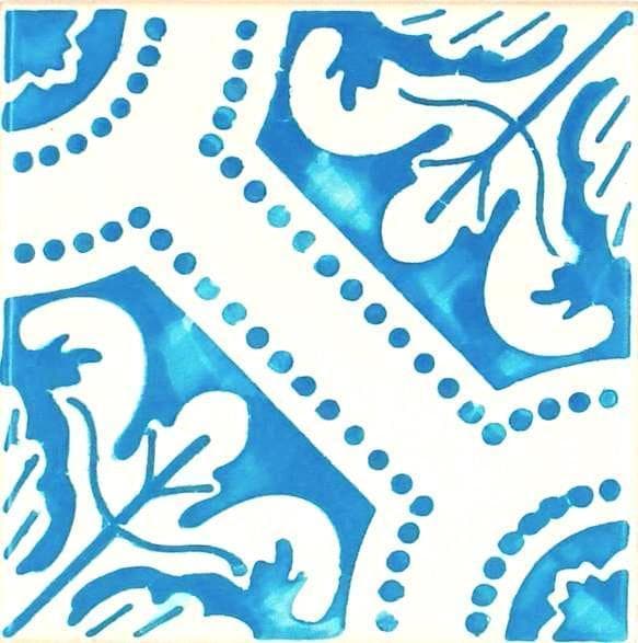 Azulejo Style Coaster 4.3''