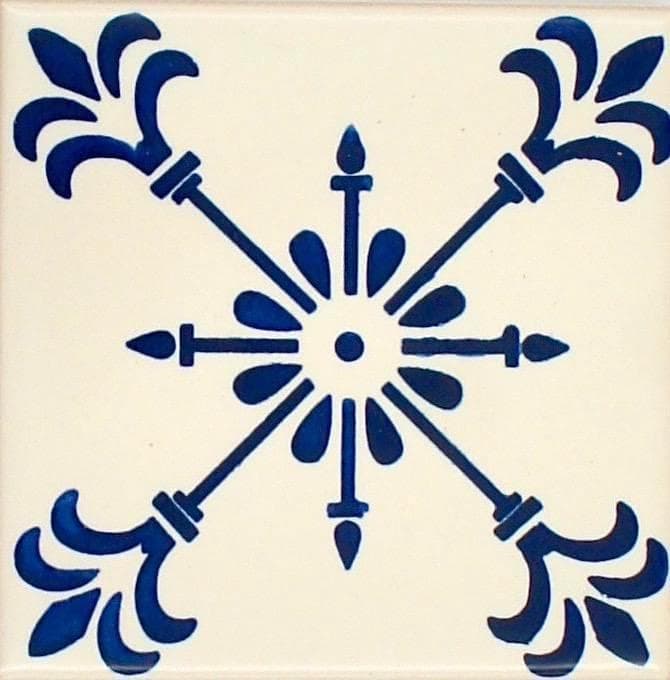 Azulejo Style Coaster 4.3''