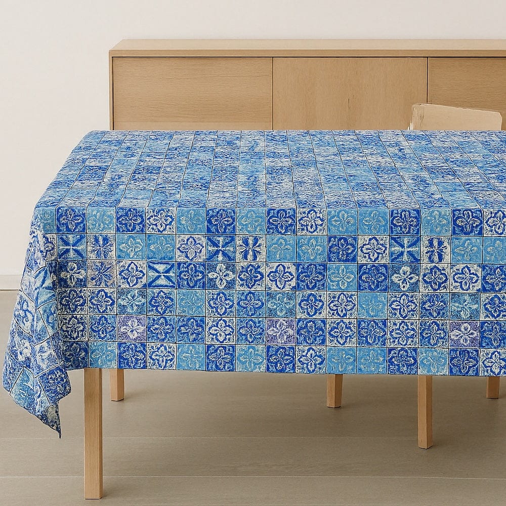 Azulejos I Cotton Tablecloth