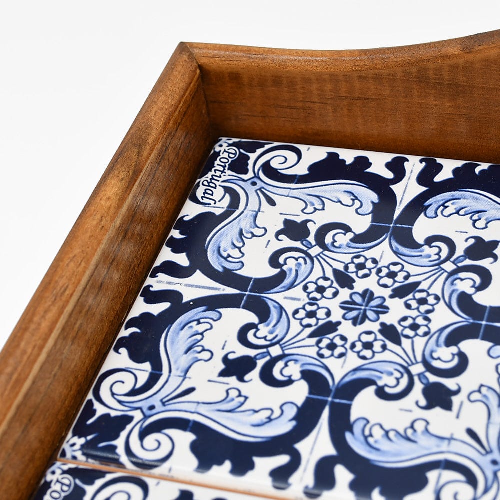 Azulejos I Square Serving Tray