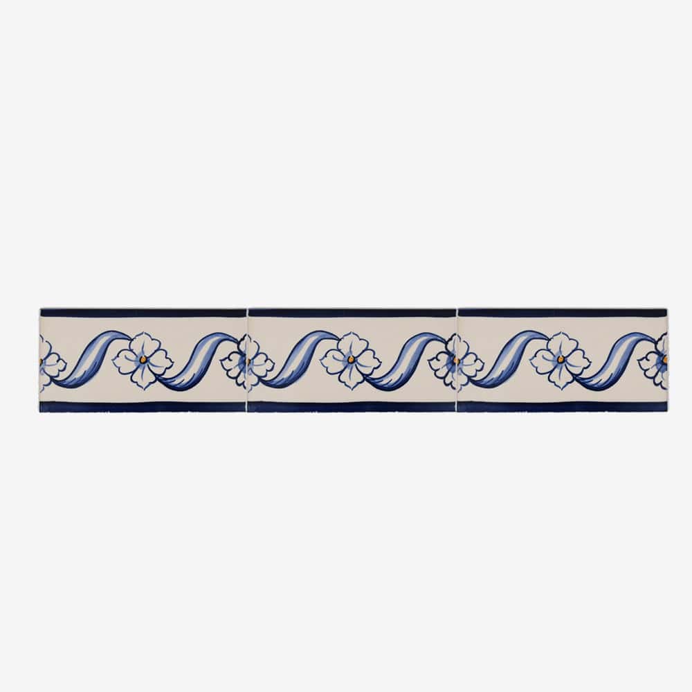 Azulejos I Tile Border - 3.0x5.9"