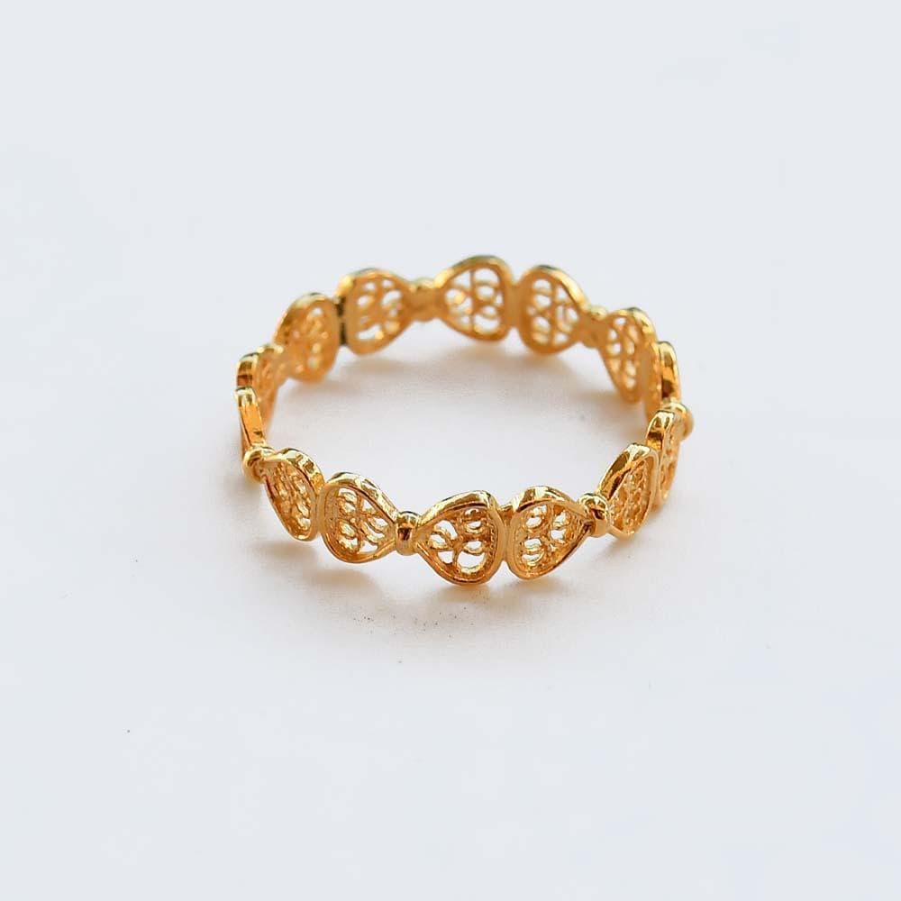 Borboleta I Silver Wedding Ring 0.1 oz Gold / 52