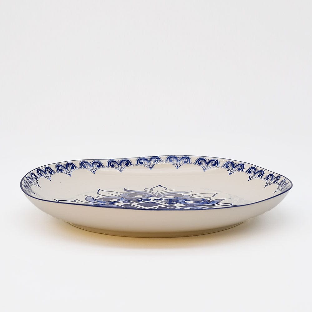 Brasão I Ceramic Plate 10.6'' - Blue
