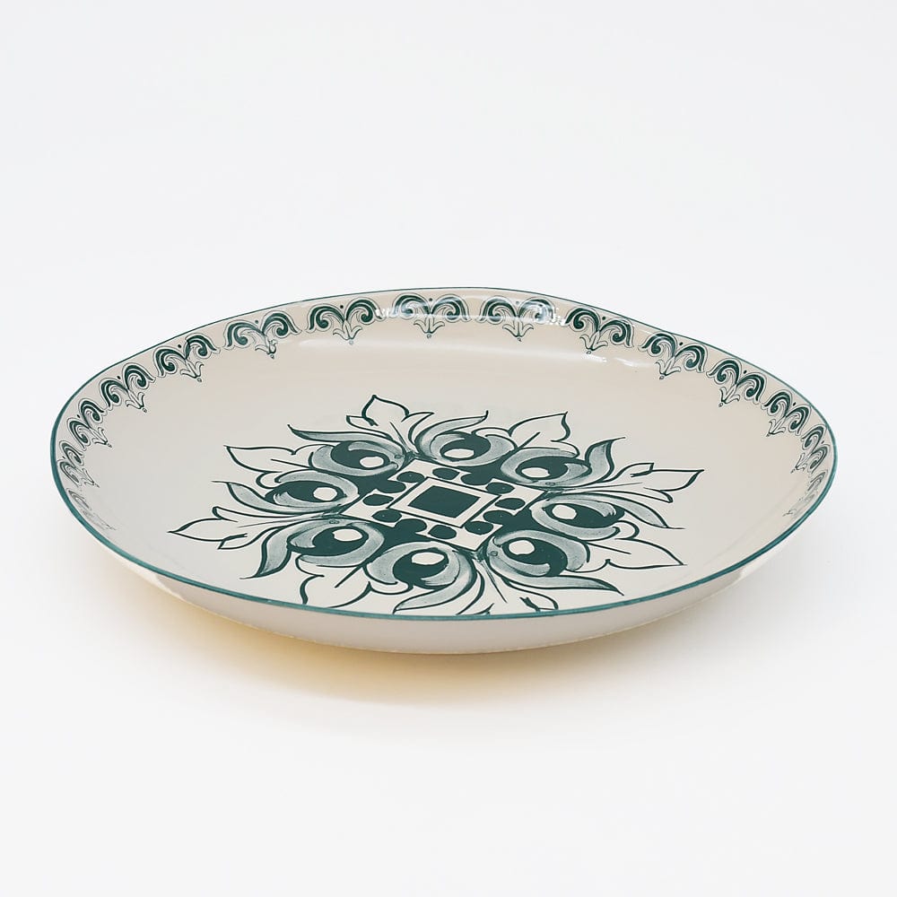 Brasão I Ceramic Plate 10.6'' - Green