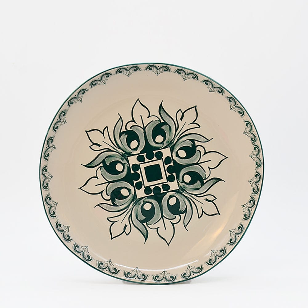 Brasão I Ceramic Plate 10.6'' - Green