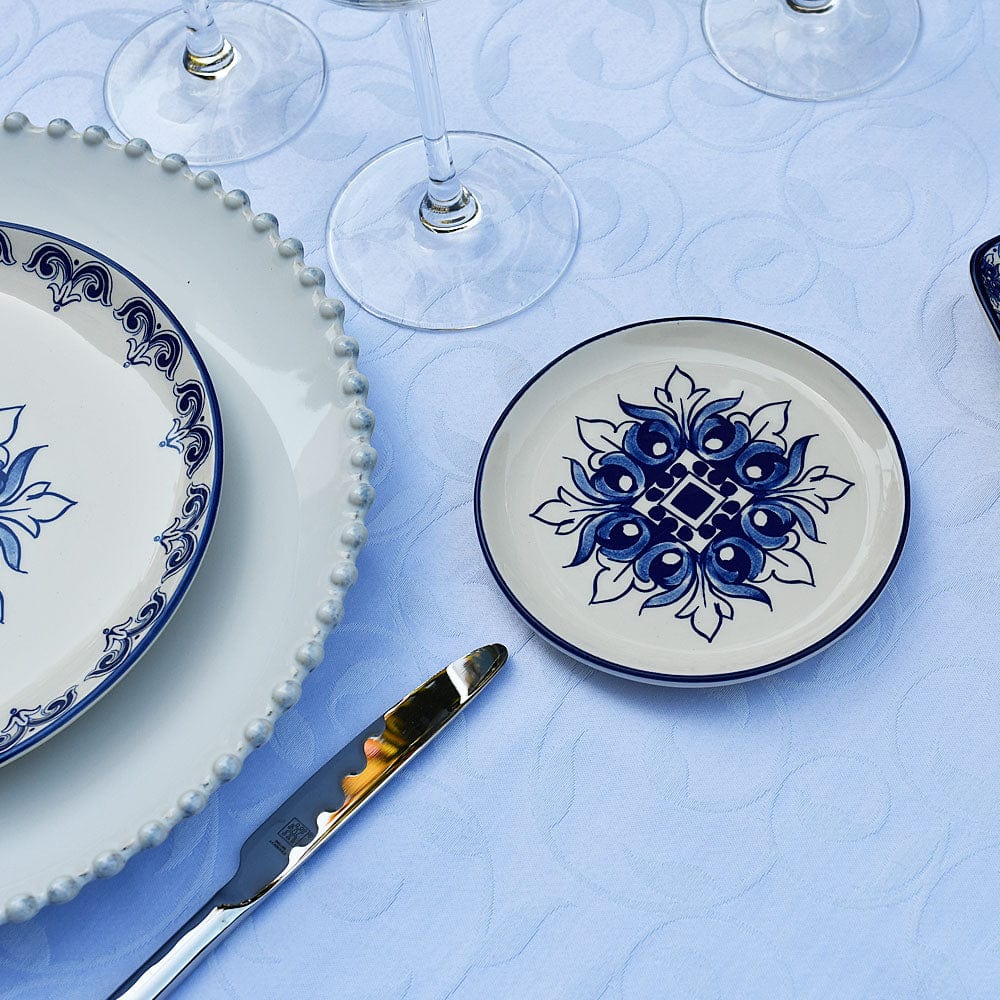 Brasão I Ceramic Plate 5.9'' - Blue