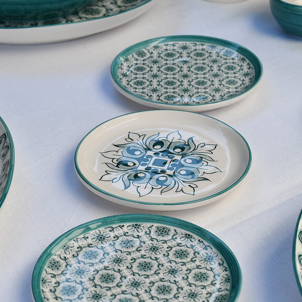 Brasão I Ceramic Plate 5.9'' - Green