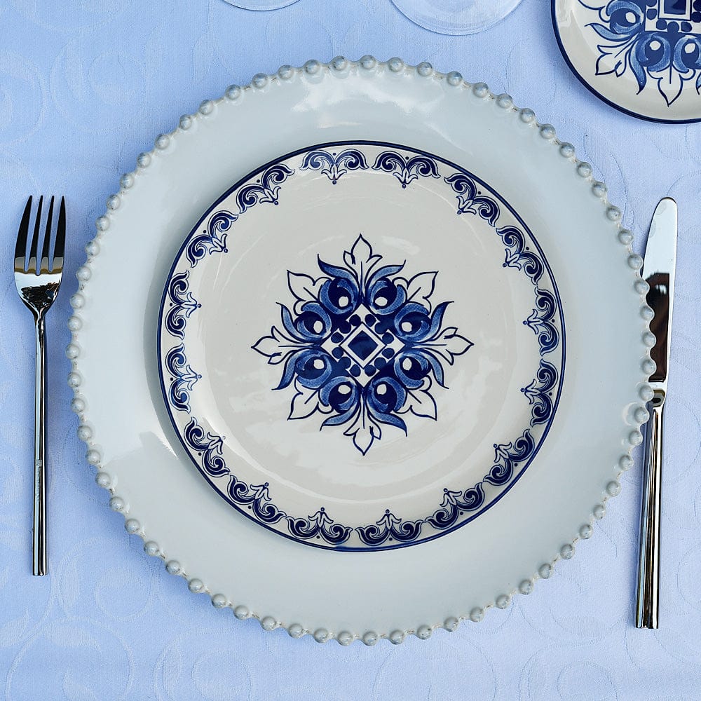 Brasão I Ceramic Plate 7.9'' - Blue