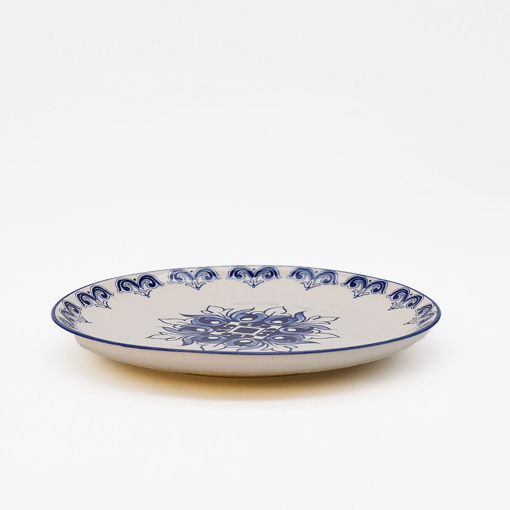 Brasão I Ceramic Plate 7.9'' - Blue