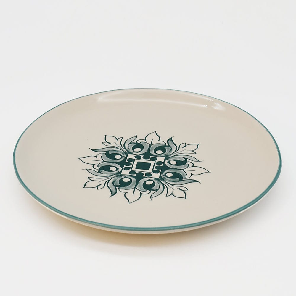 Brasão I Ceramic Plate 7.9'' - Green