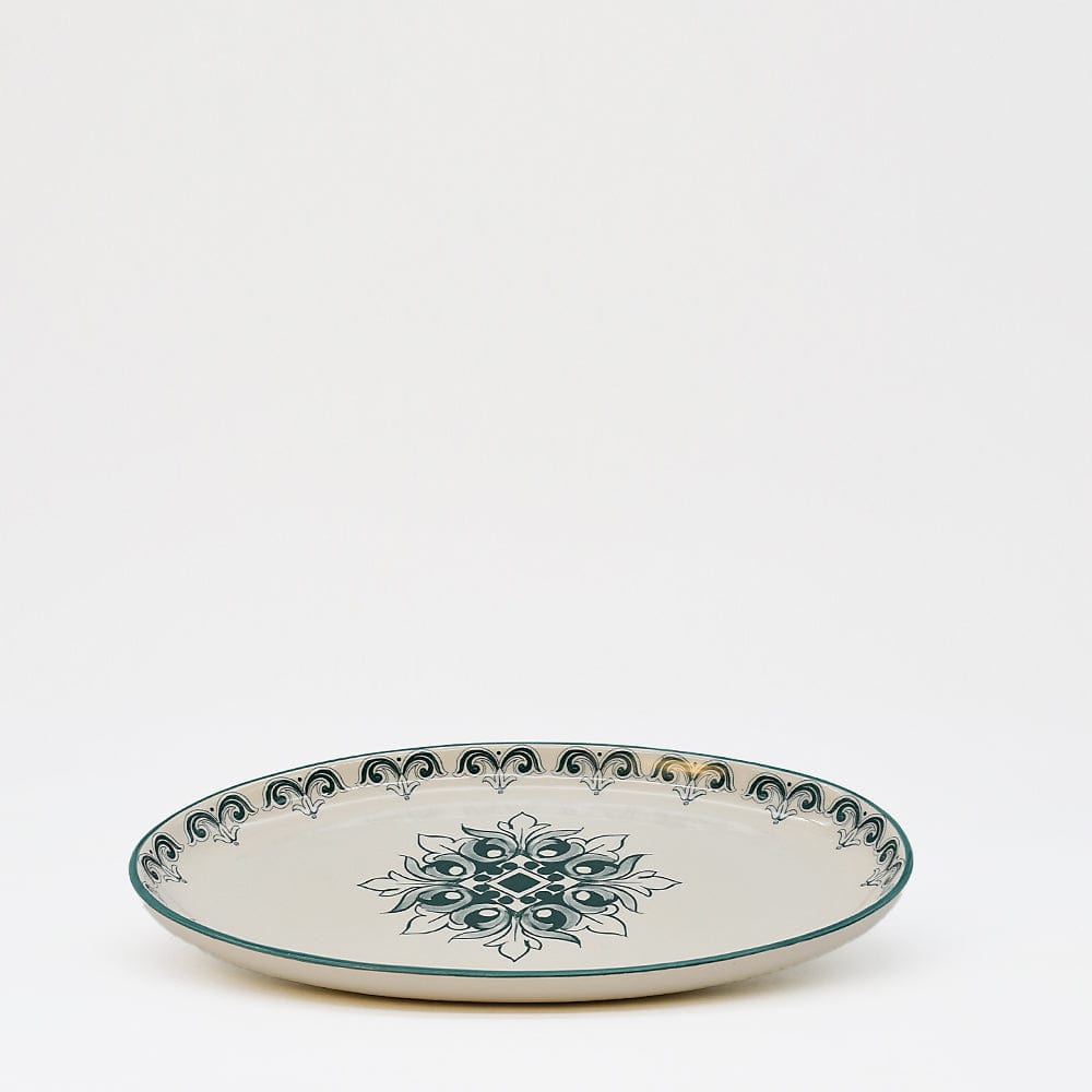 Brasão I Ceramic Serving Dish 10.2'' - Green