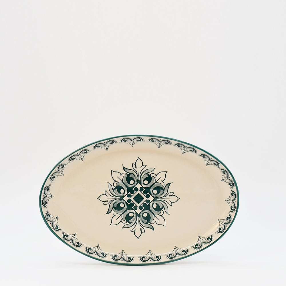 Brasão I Ceramic Serving Dish 10.2'' - Green
