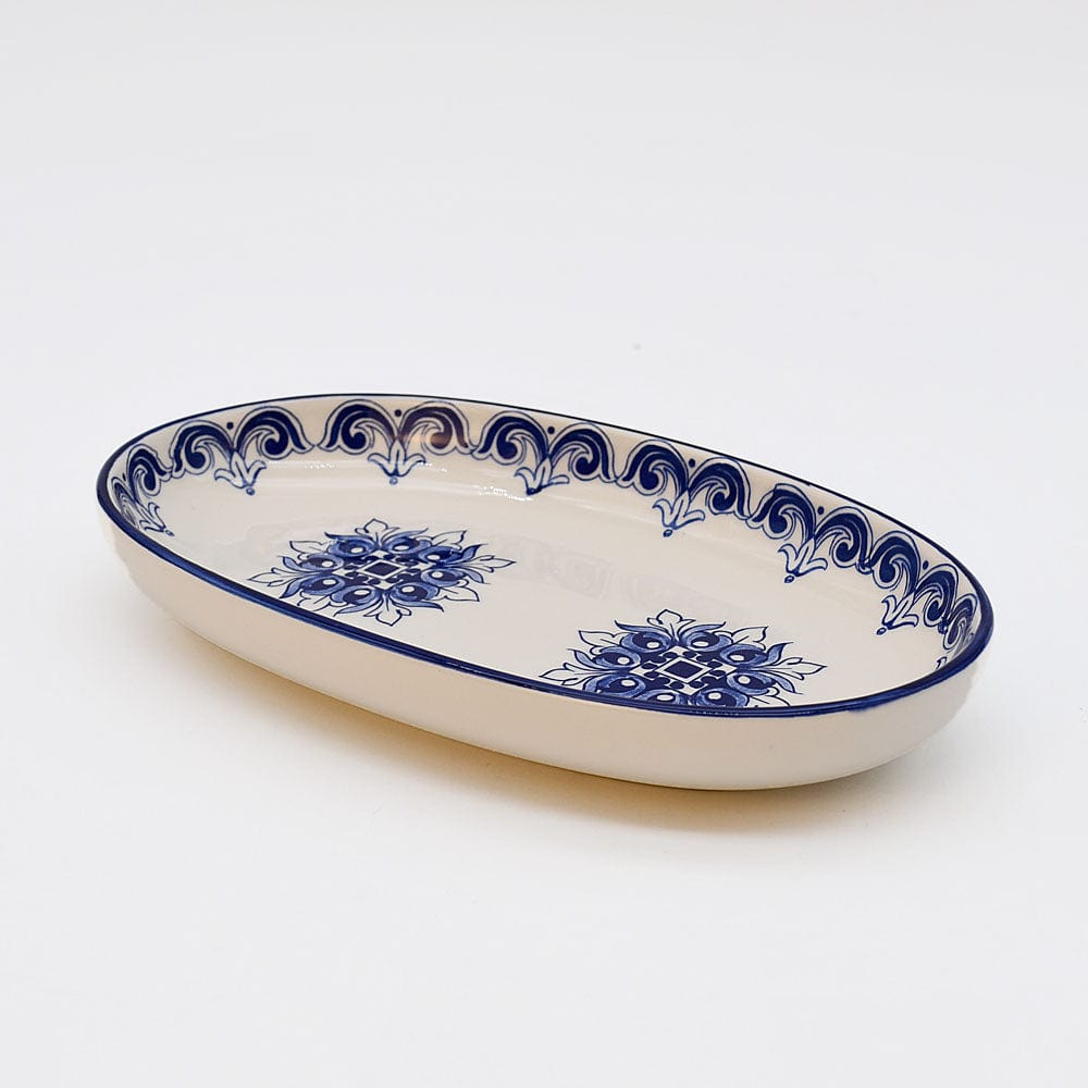 Brasão I Ceramic Serving Dish 7.5'' - Blue