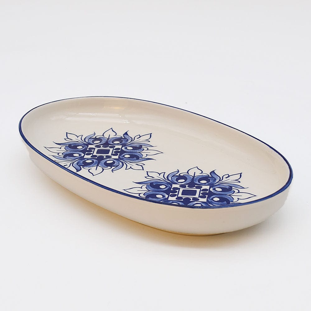 Brasão I Ceramic Serving Dish 9.4'' - Blue