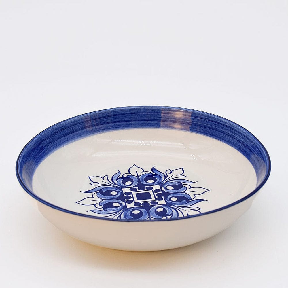 Brasão I Ceramic Soup Plate 7.5'' - Blue