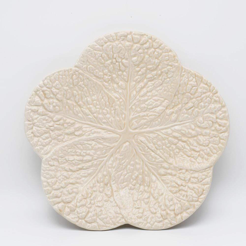 Cabbage-shaped Ceramic Serving Dish - Off-White