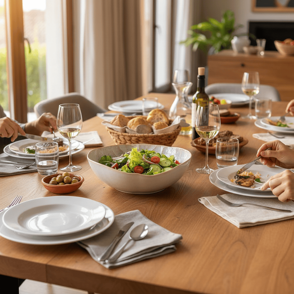 Cabbage-shaped Fine Stoneware Salad Bowl