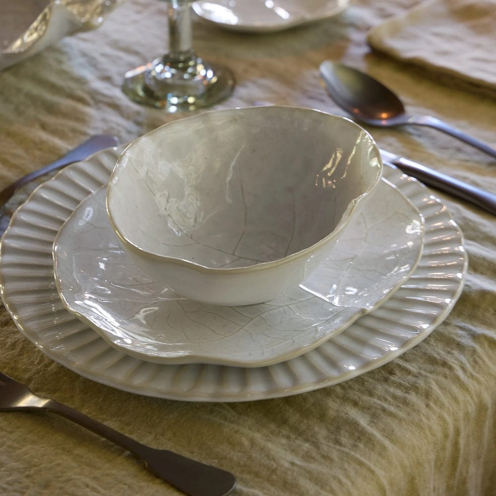 Cabbage-shaped Fine Stoneware Starter Plate