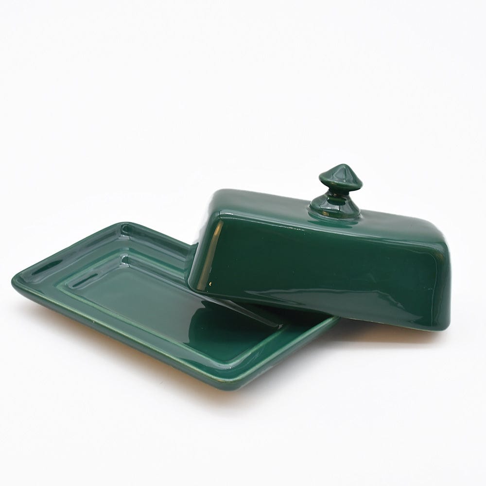 Ceramic Butter Dish - Green