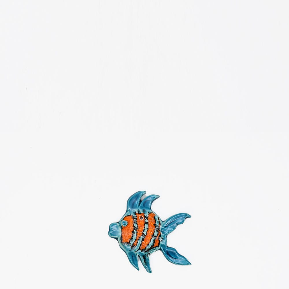 Ceramic fish Mobile - Orange 4.3'' × 3.9''