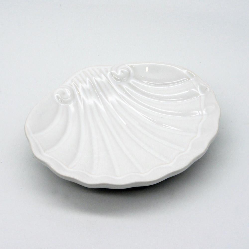 Ceramic Seashell 5.2" - White