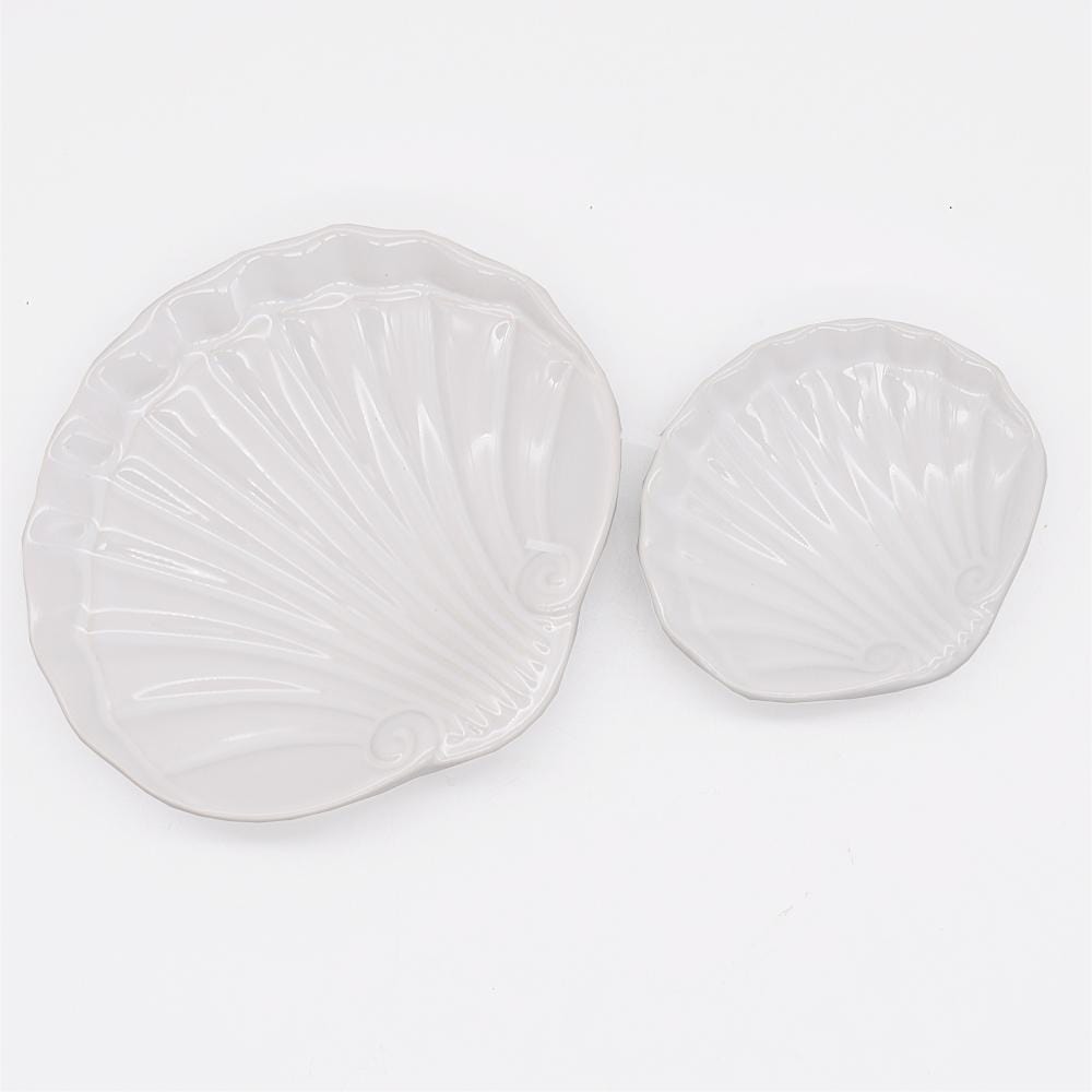 Ceramic Seashell 5.2" - White