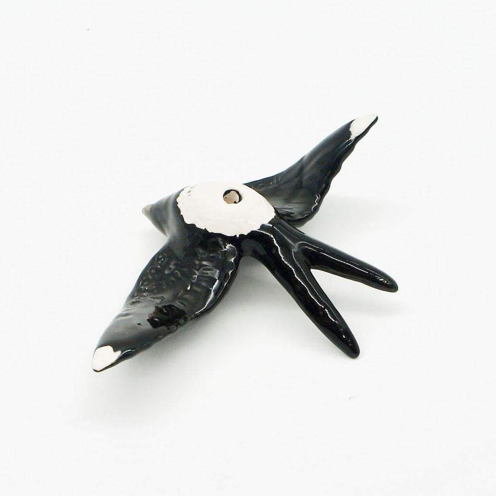 Ceramic Swallow from Caldas da Rainha - Black