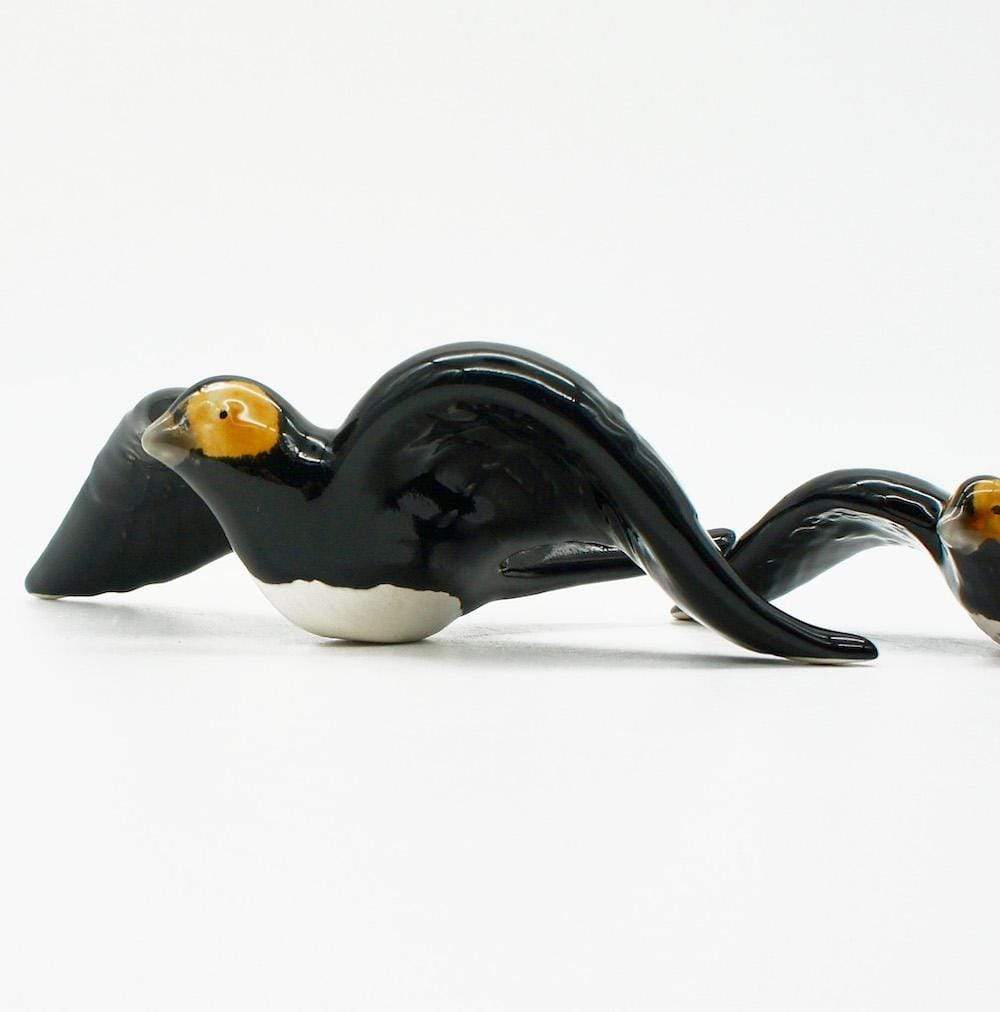 Ceramic Swallow from Caldas da Rainha - Black