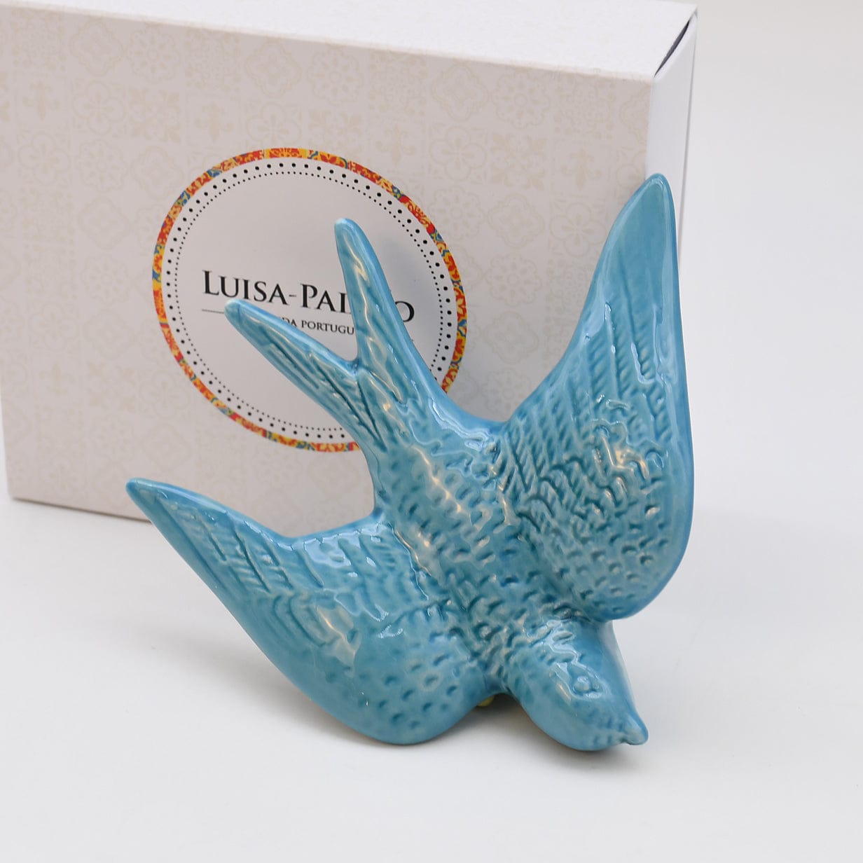 Ceramic Swallow Gift Set - Turquoise