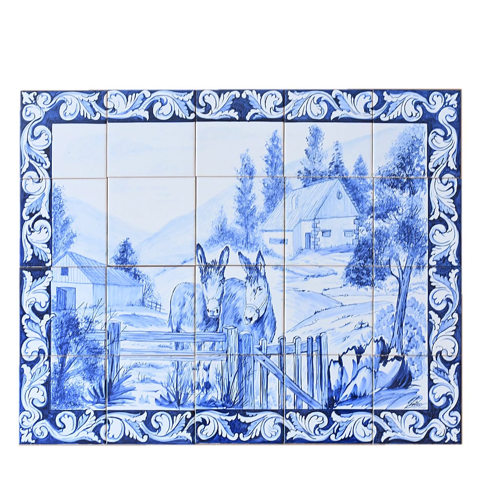 Ceramic tile Mural of 20 Azulejos - 30x24''
