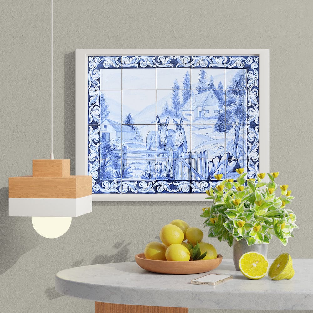 Ceramic tile Mural of 20 Azulejos - 30x24''