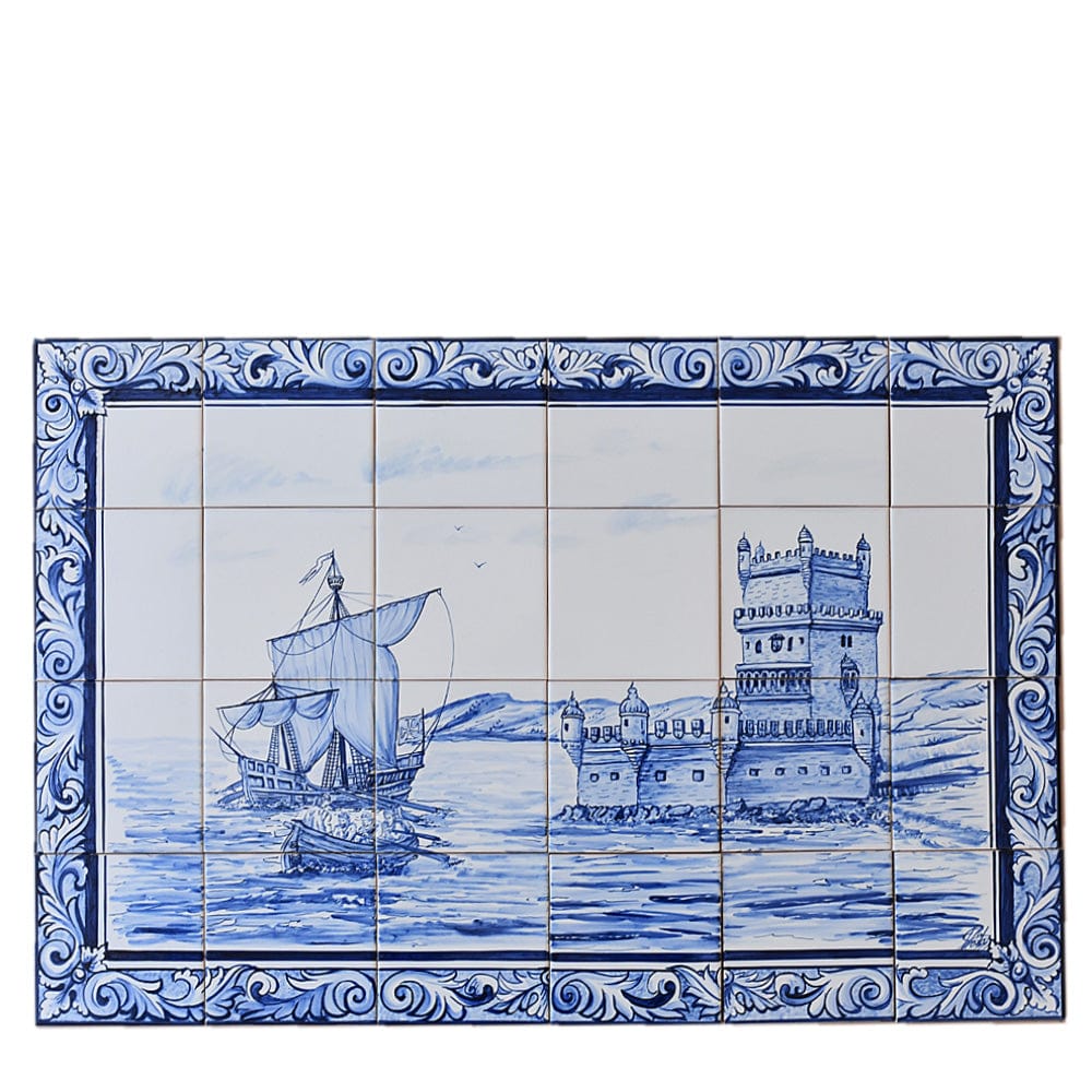 Ceramic tile Mural of 24 Azulejos - 35x24''
