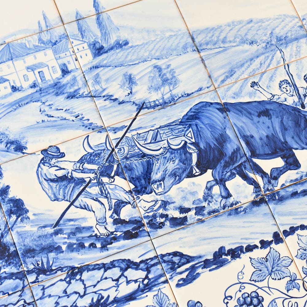 Ceramic tile Mural of 24 Azulejos - 35x24''