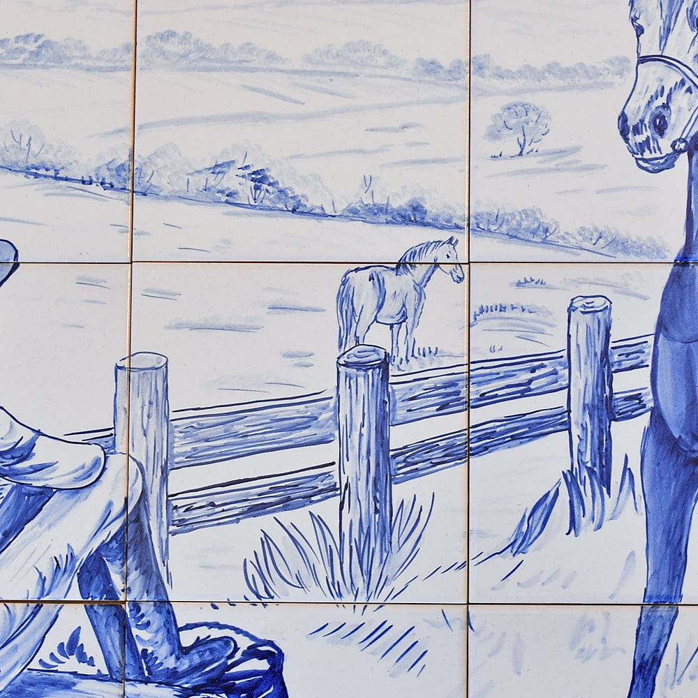 Ceramic tile Mural of 24 Azulejos - 35x24''