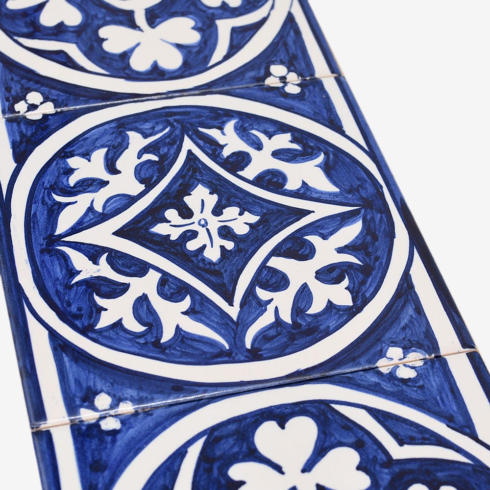 Ceramic tile Mural of 4 azulejos - 22x6''