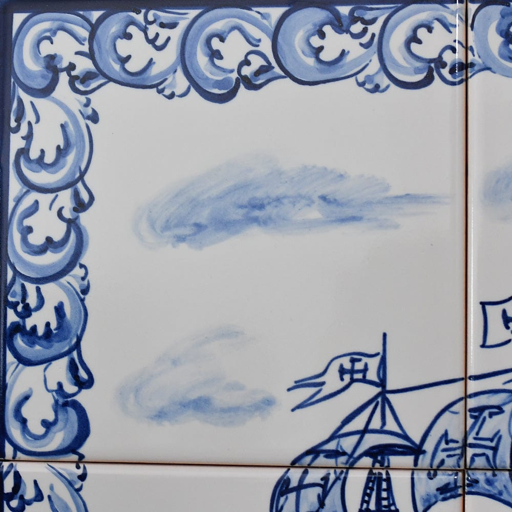 Ceramic tile Mural of 6 azulejos - 18x12''