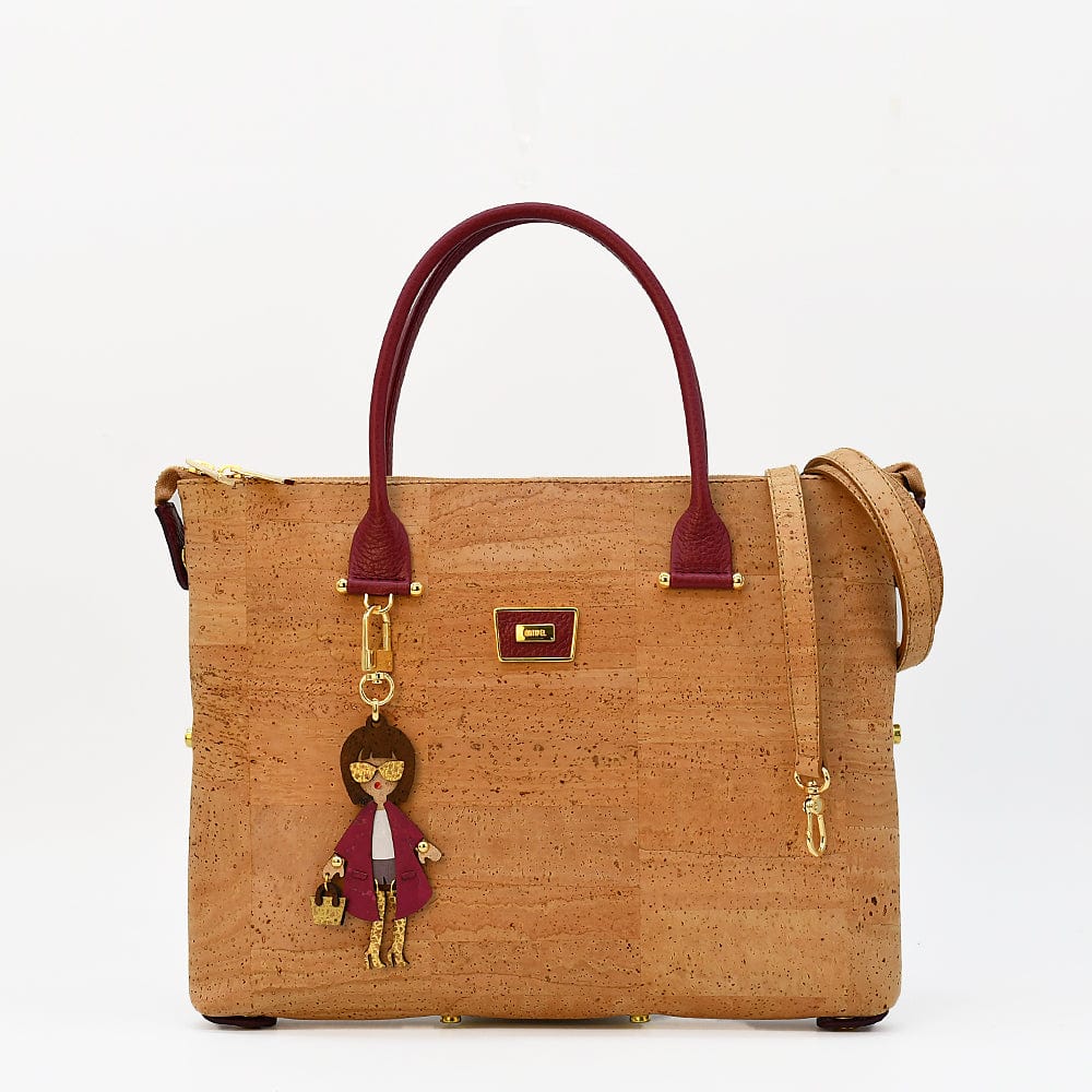 Convertible Cork Handbag - Blue