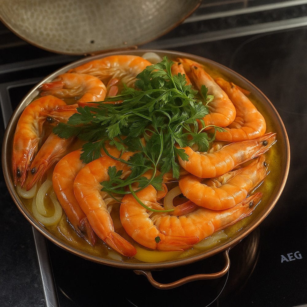 Copper Cataplana pan 14.2'' - 8/10 servings