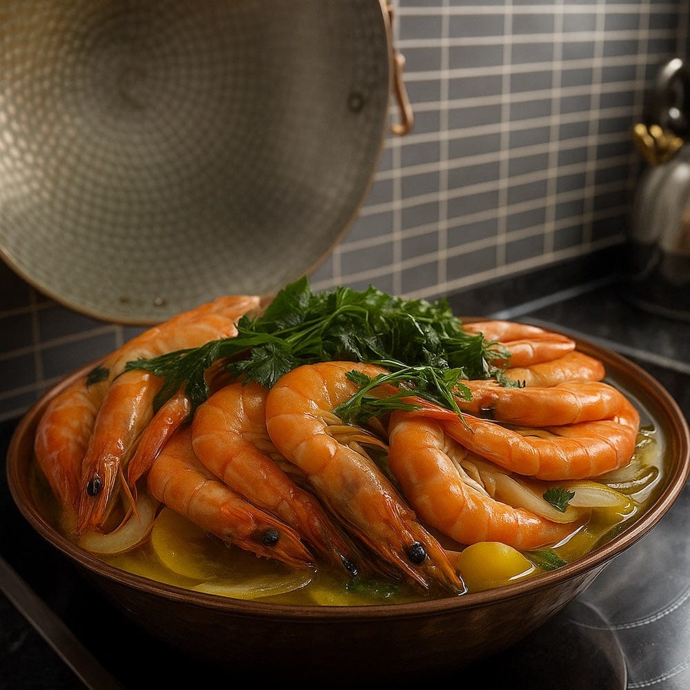 Copper Cataplana pan 9.5'' - 2/3 servings