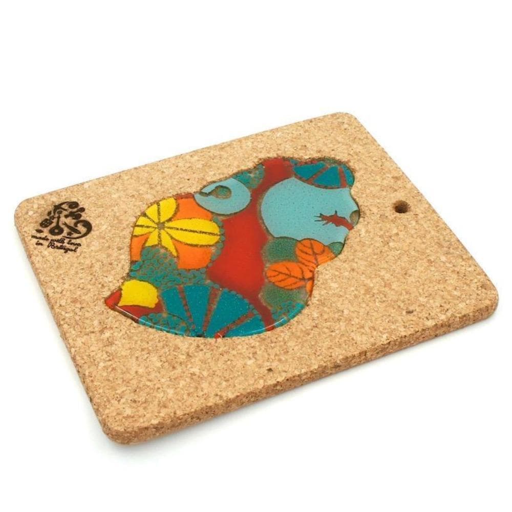 Coração de Viana I Glass and Cork Trivet