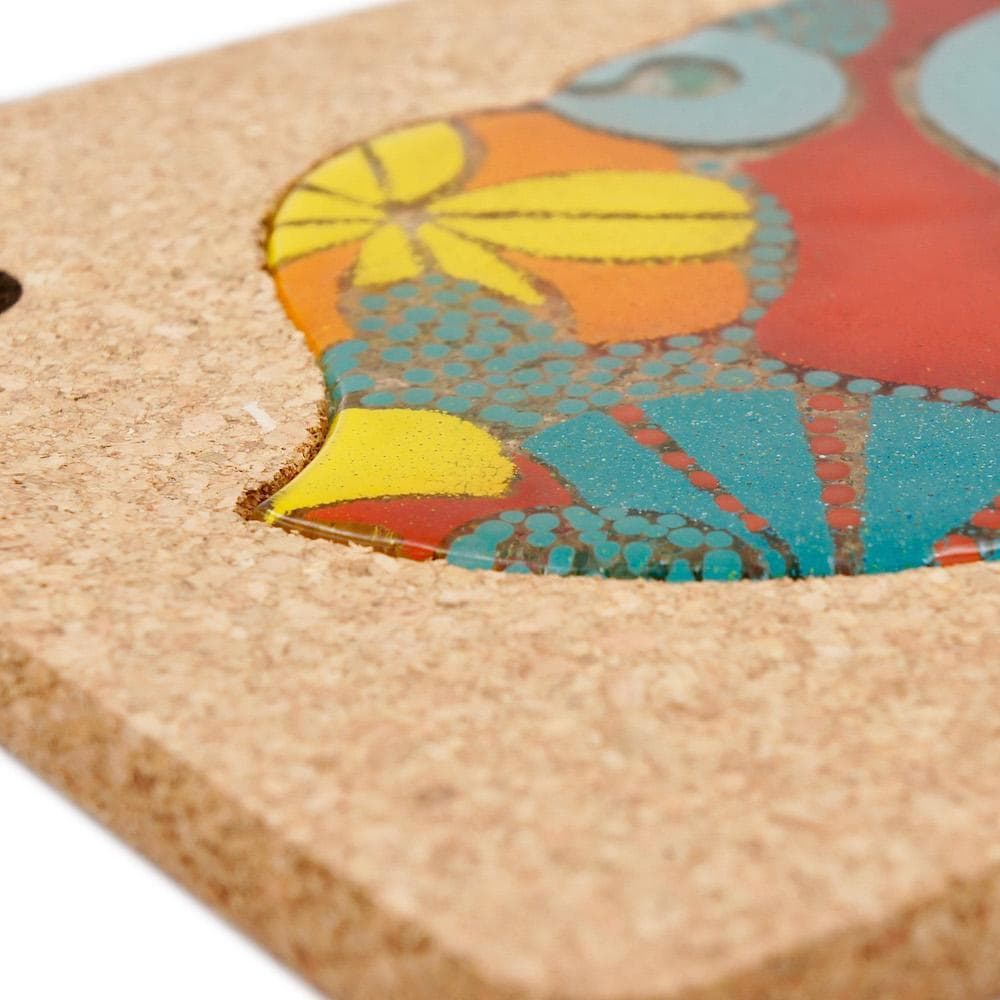 Coração de Viana I Glass and Cork Trivet