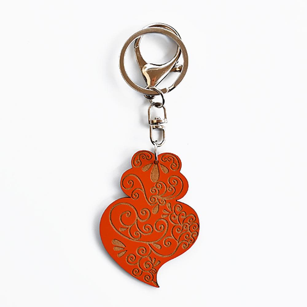 Coração de Viana I Key Ring - 11 colors Orange